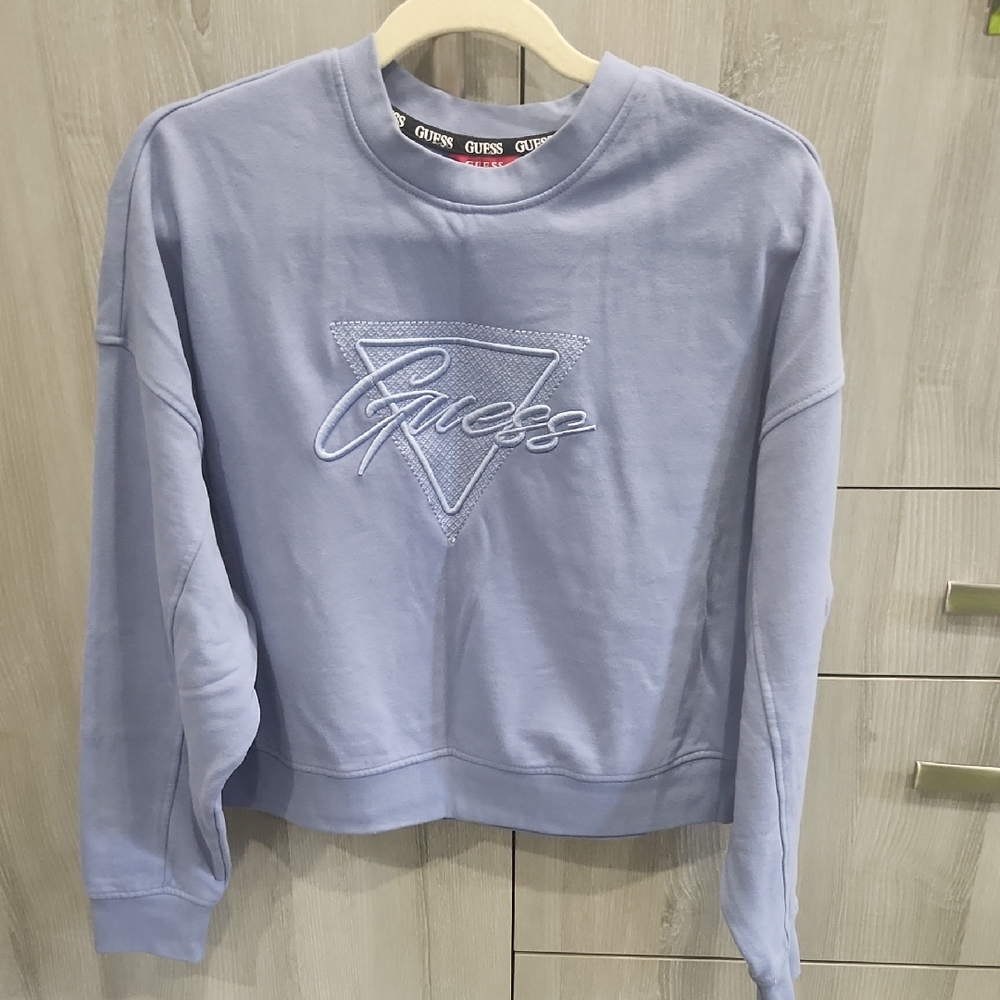 Guess Purple Logo Sweatshirt